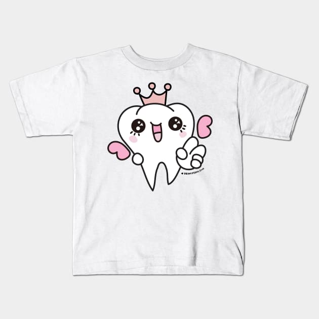 tooth fairy cartoon Kids T-Shirt by princessmi-com